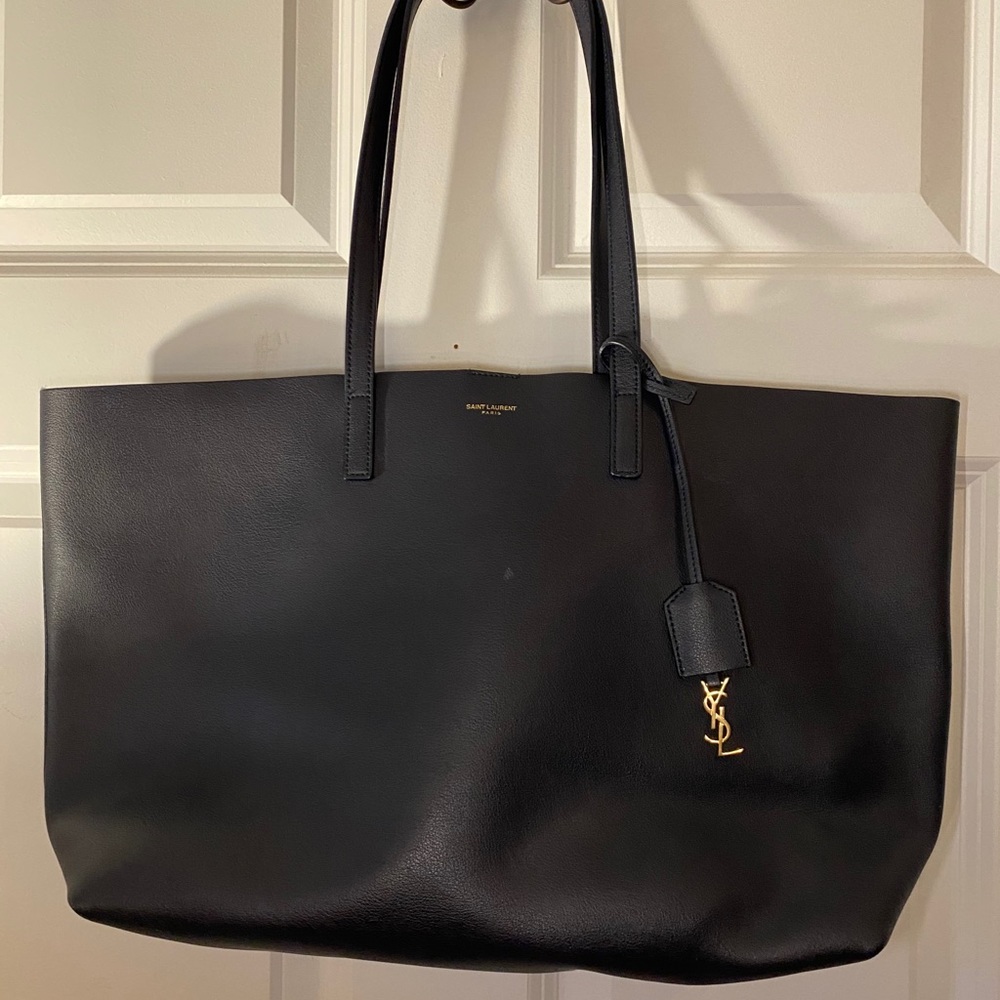 Saint Laurent Shopping Bag tote in Navy